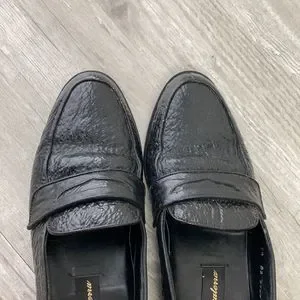 VTG Calcaterra Black Alligator Leather Dress Shoe calcaterra | Shoes | Vtgcalcaterra Black Alligator Leather  main image 3